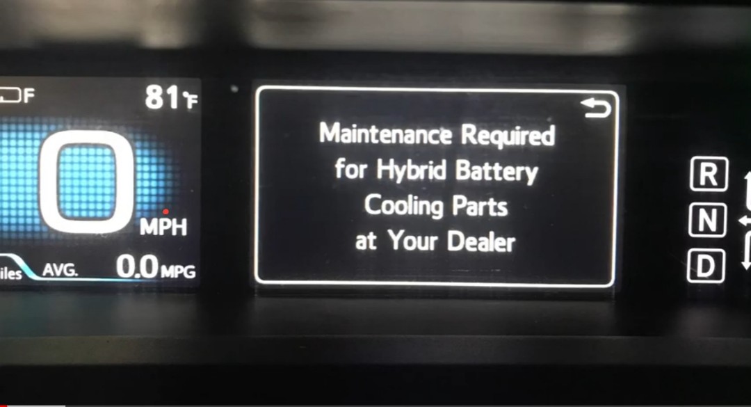 Maintenance service for hybrid battery cooling parts Toyota and Honda