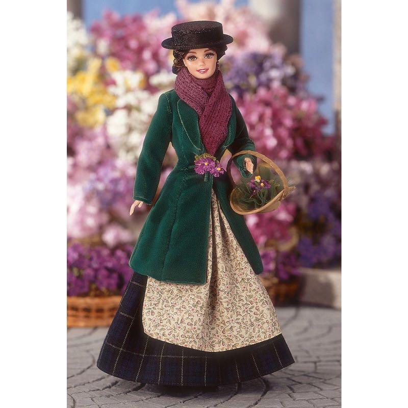 Ken and Barbie Doll as Eliza Doolittle from My Fair Lady as the Flower Girl