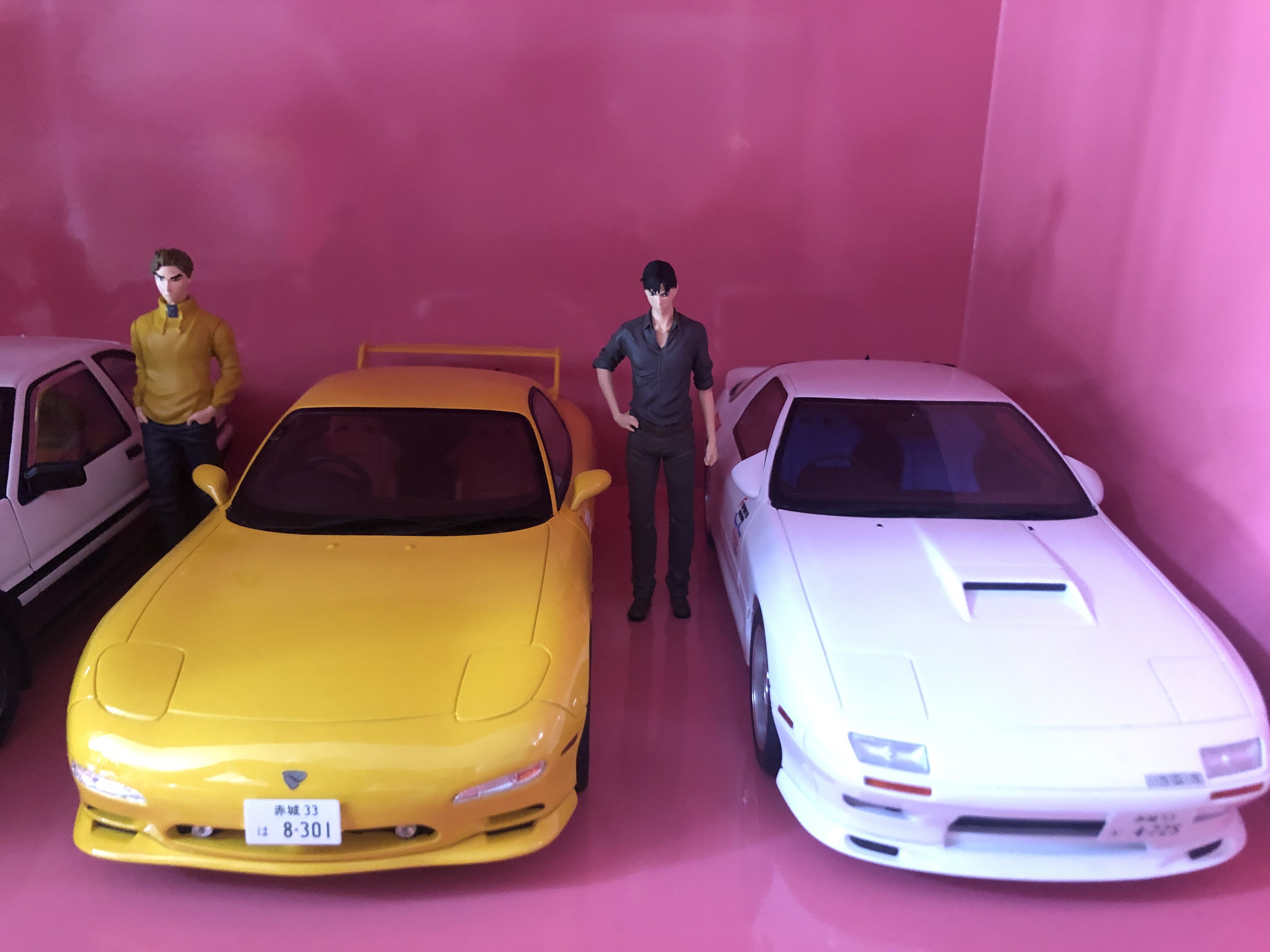 京商kyosho限量版發售1 18 Initial D 頭文字d Rx7 Fc高橋兄弟合金車一套二架 興趣及遊戲 玩具 遊戲類 Carousell