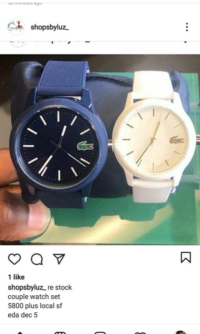 Lacoste couple watch Women s Fashion Watches Accessories Watches on Carousell
