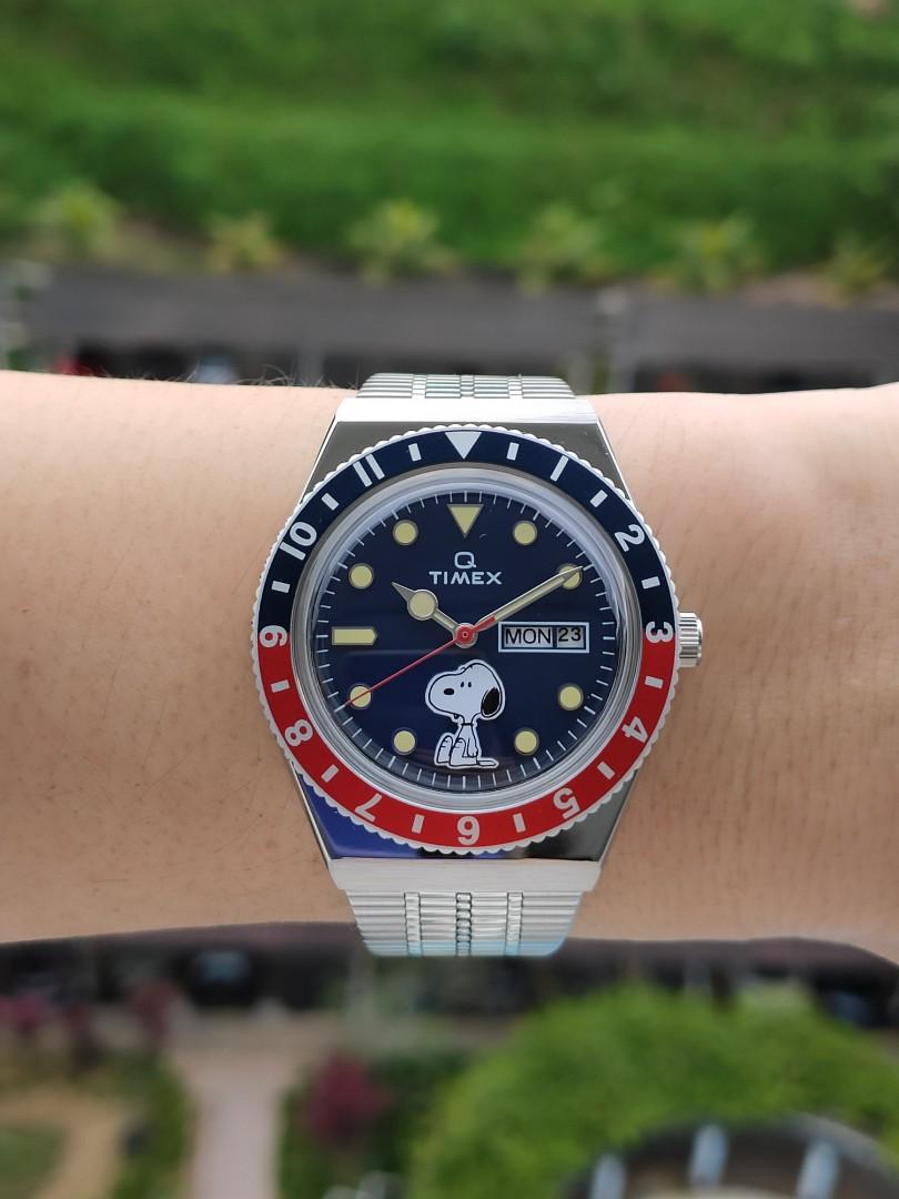 READY STOCK Q Timex Reissue X Peanuts 70th Anniversary Snoopy