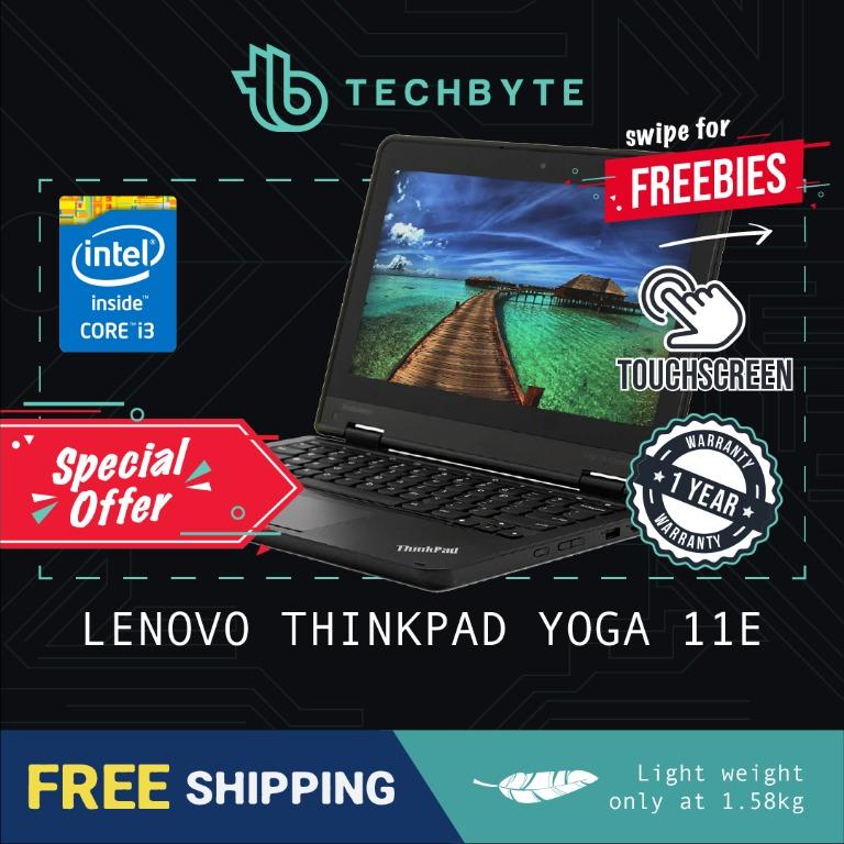 Lenovo Thinkpad Yoga 11 E 11 6 Touchscreen Core I3 6100u 8gb Ram 128gb Ssd Electronics Computers Laptops On Carousell