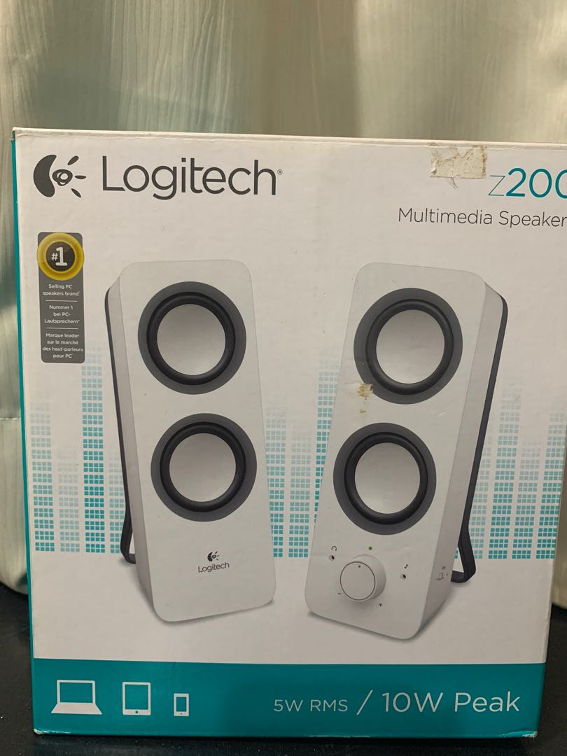 Logitech Z200 Multimedia Speakers (Snow 