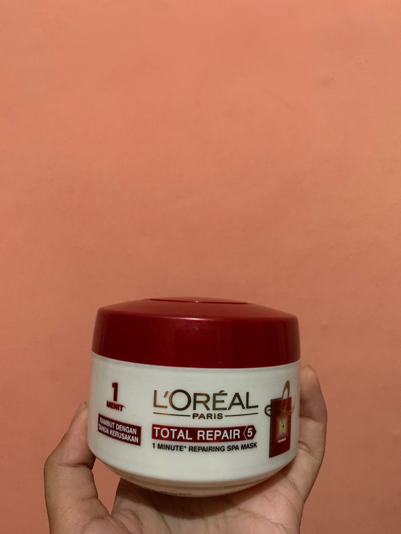 Loreal hair mask for damage hair, Kesehatan & Kecantikan, Perawatan