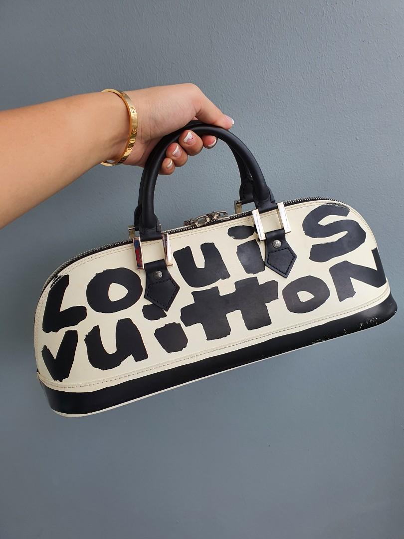 Louis Vuitton Limited Edition Stephen Sprouse Graffiti Alma MM Bag., Lot  #58460