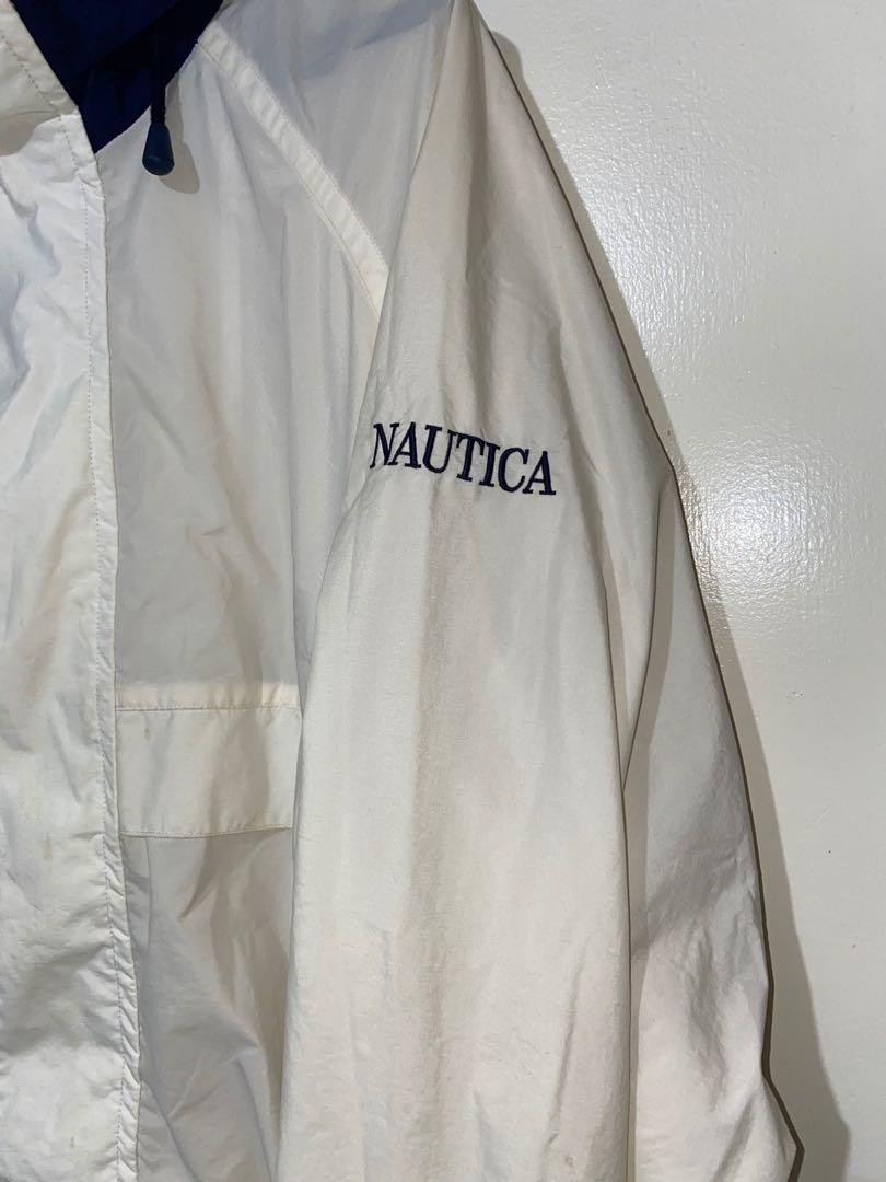 NAUTICA WIND BREAKER (Category: Formal Shirts) located in Las Pinas. Submitted by vintcondition (Listing ID 1051244536, Image 2). Description: Nautica Windbreaker (bought new) -good condition -s on tag but fits m -pocketable hood.