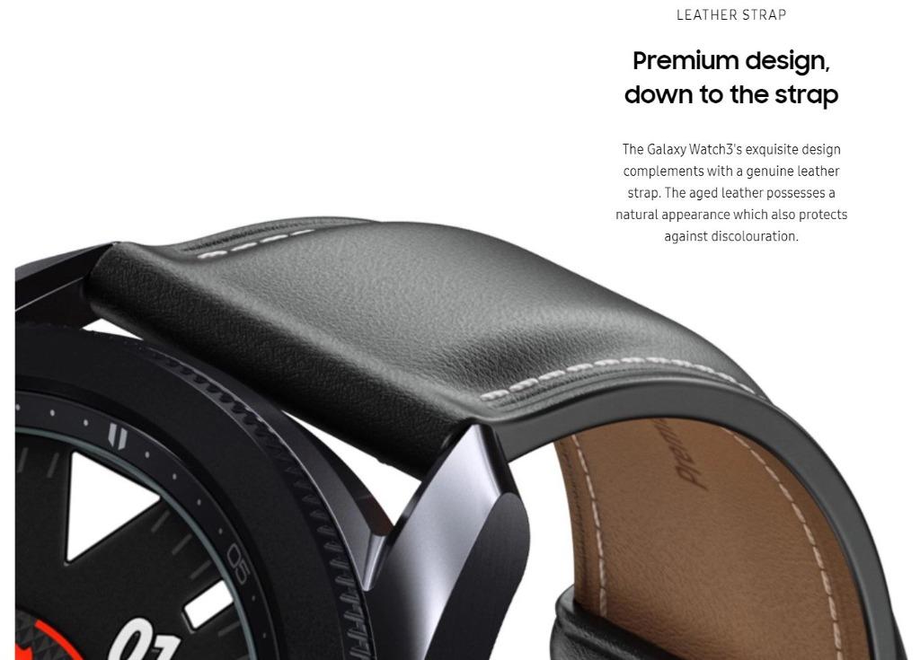 Samsung stitch leather band top