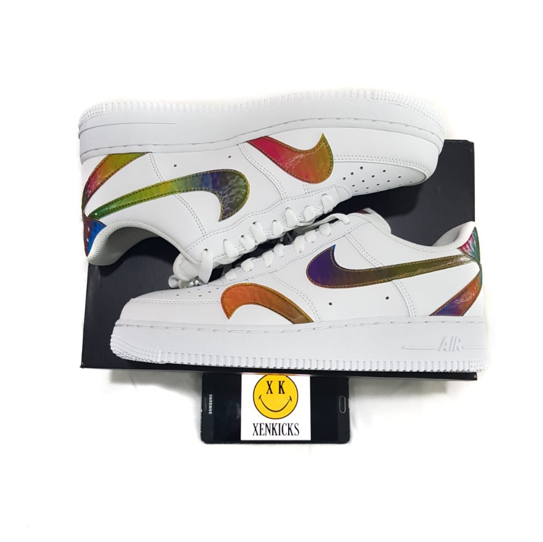 nike air force 1 misplaced swoosh white