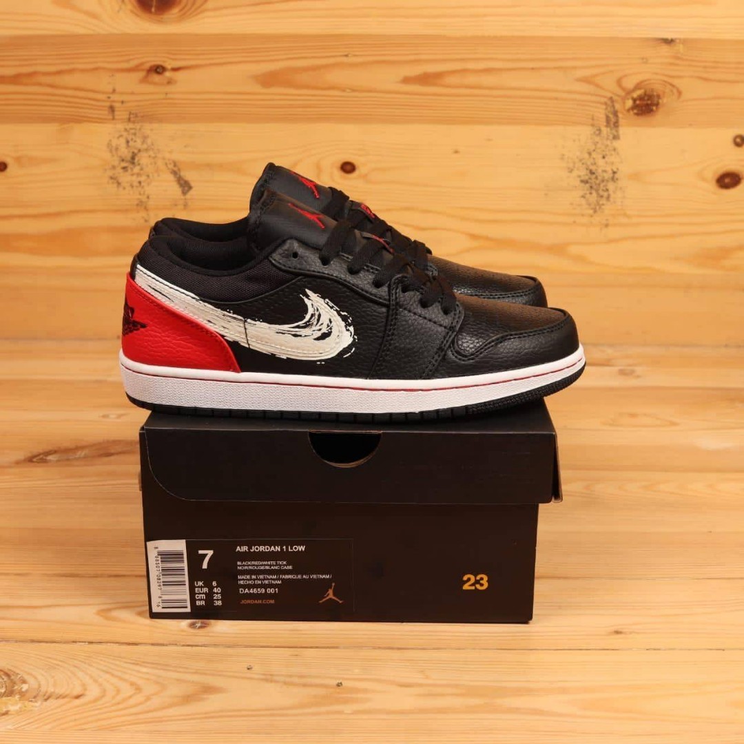 Nike air jordan 1 low brushstroke 