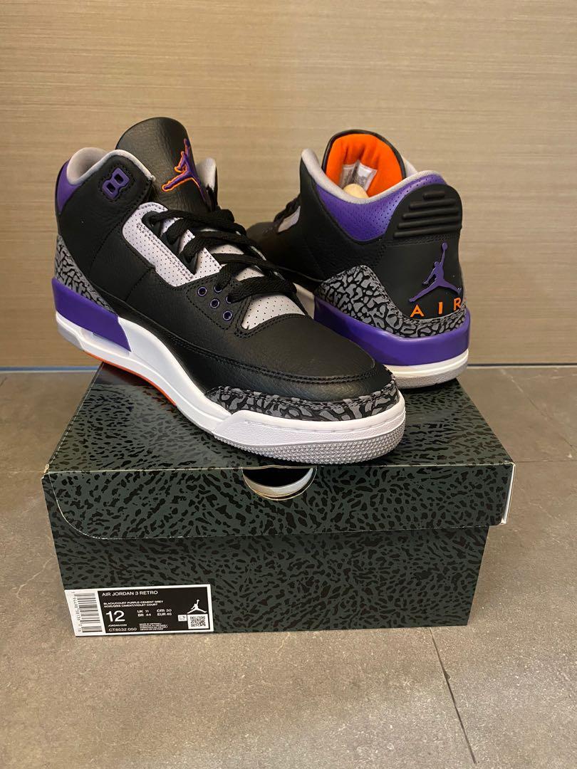 Jordan 3 shop court purple