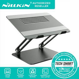 Nillkin ProDesk Laptop Stand Grey with Antiskid Silicone and Protective Hooks, Adjustable Aluminum Desktop Holder for MacBook, Surface and Other 11-17 Inch Notebook