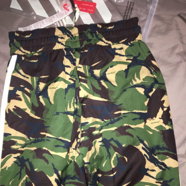 Off white camo sweatpants Men s Fashion Bottoms Joggers on