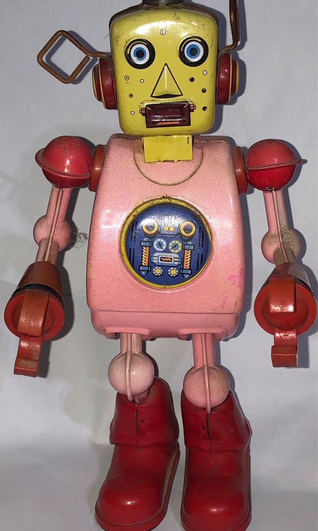 pink robot toy