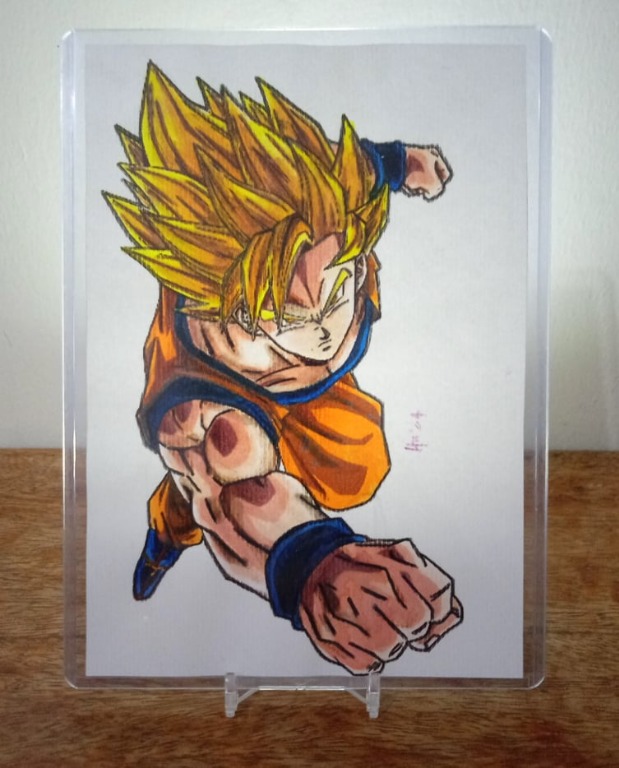 Goku Super Saiyan - Dragon Ball Z (Second Drawing) by