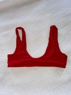 Red bikini top