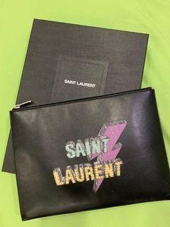 Saint Laurent Lightning Bolt Clutch