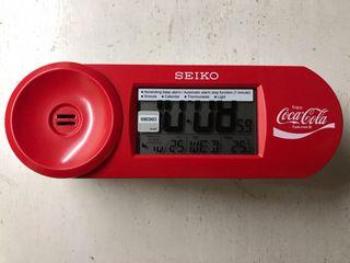Seiko Coca-Cola Digital Alarm Clock QHL902R