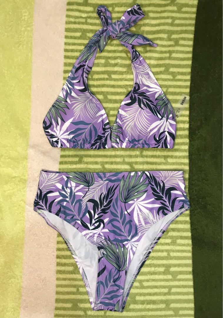 shein purple swimsuit
