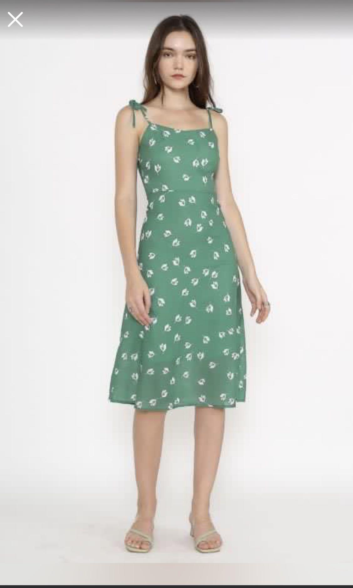 Floral strappy dress clearance