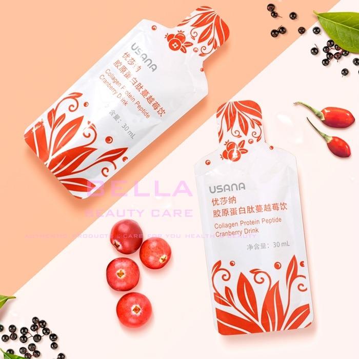 USANA Collagen Protein Peptide Cranberry Drink Improve Skin Nail Health
