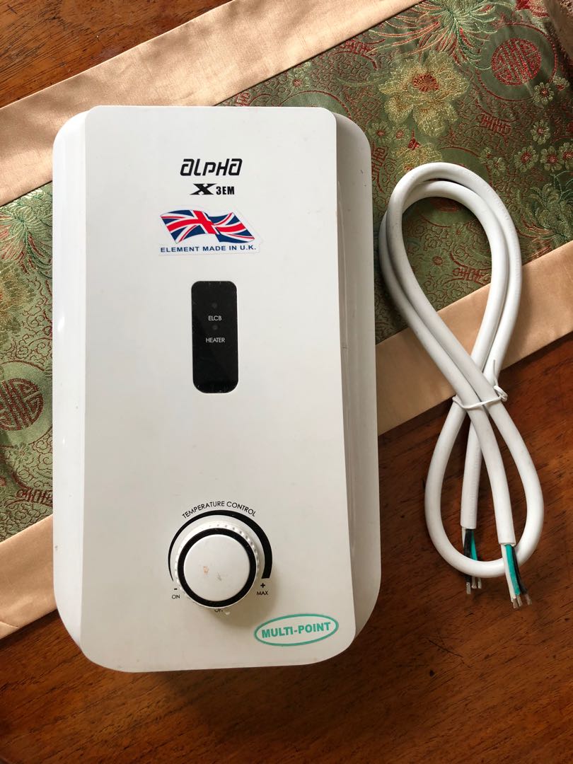 Used ALPHA Multipoint Water Heater w/ Service Warranty, TV u0026 Home  Appliances, Air Conditioning and Heating on Carousell
