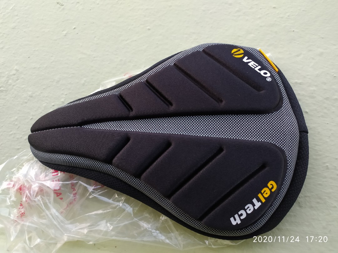 Velo Geltech seat cover, Bicycles & PMDs, Parts & Accessories on Carousell