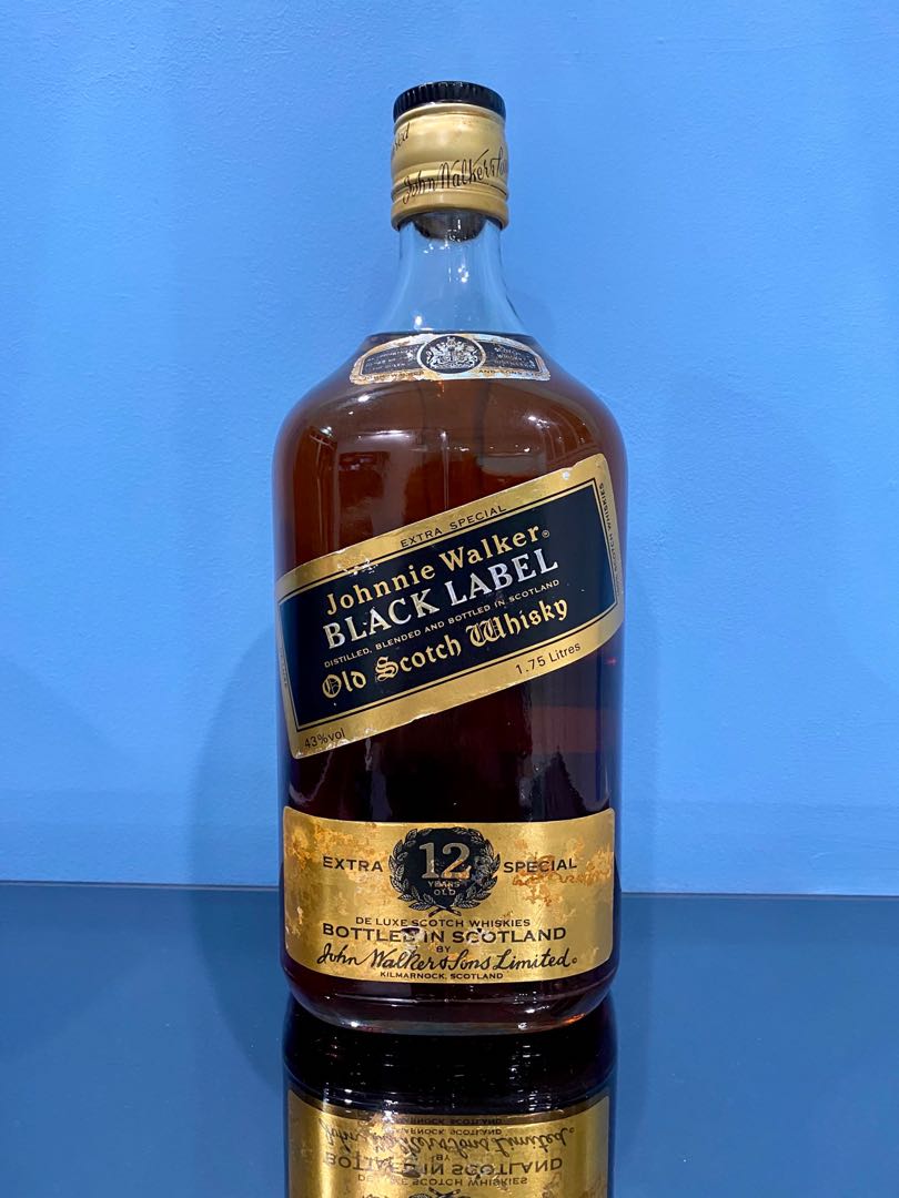 VINTAGE @ BIG Bottle•Johnnie Walker Black Label Old Scotch ...