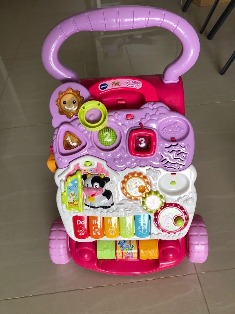 vtech push walker pink