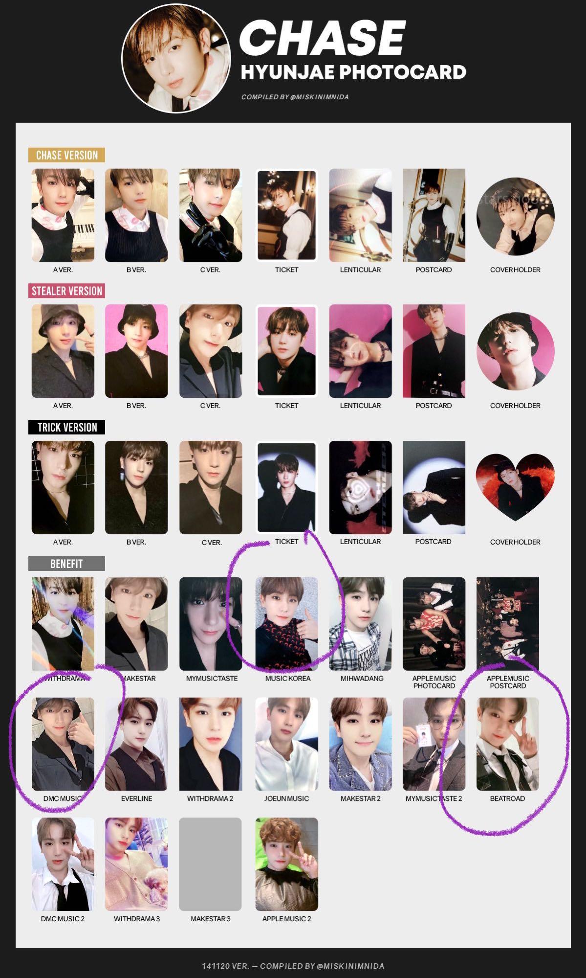 Wtb Hyunjae Pob Music Korea Dmc Music Beatroad Photocard K Wave On Carousell