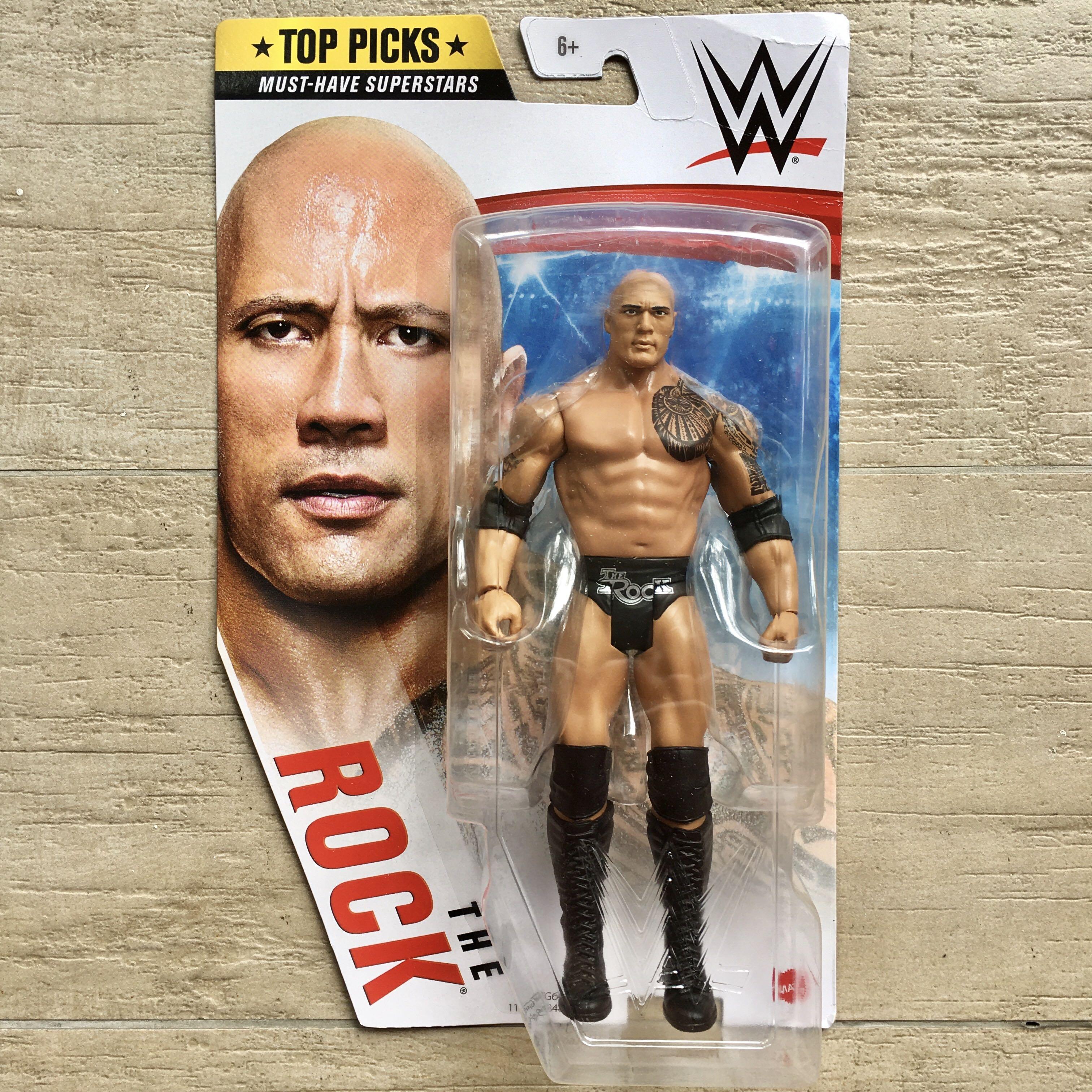 New in Package! Dwayne Johnson Details about   The Rock W Figurine WWE 2019 Mattel 