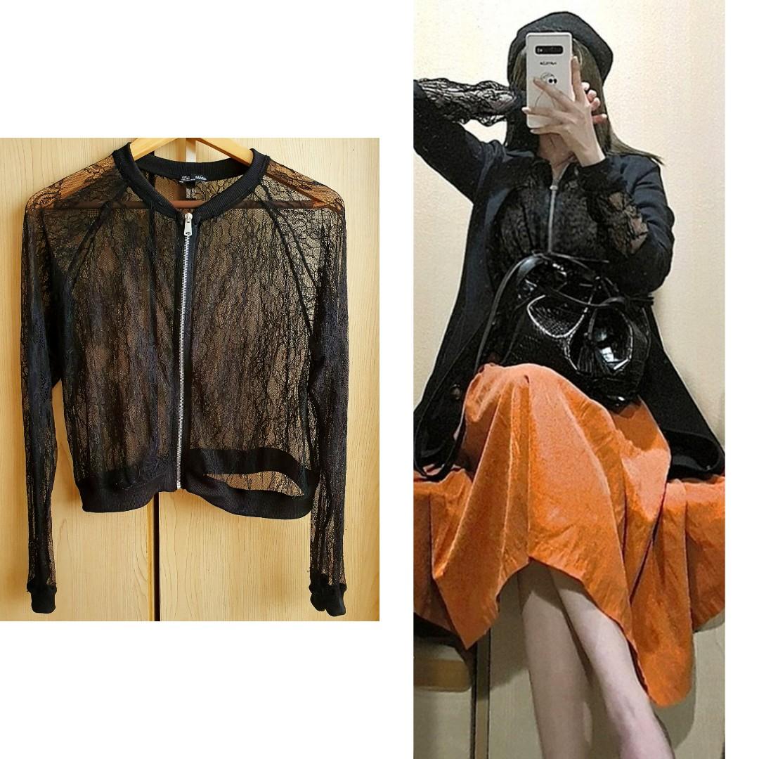 zara lace jacket