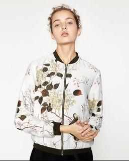 Zara Printed Bomber Jacket