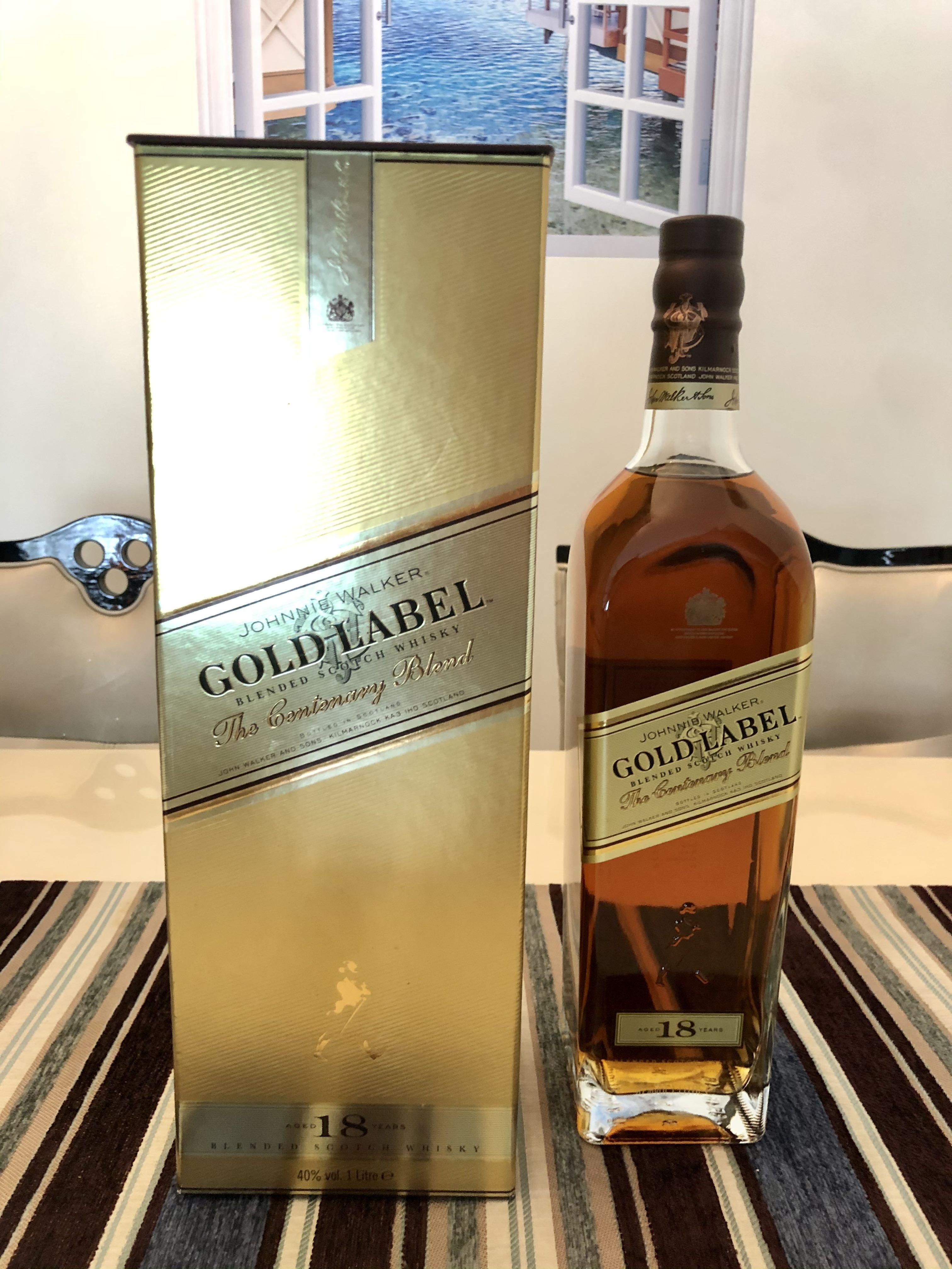 18 years Johnnie Walker Gold Label The Centenary Blend, Food ...