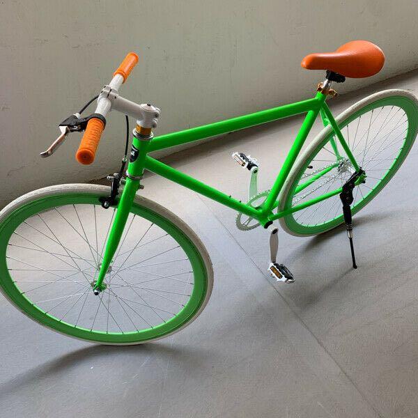 Aleoca fixie handle bar changed to longer bar