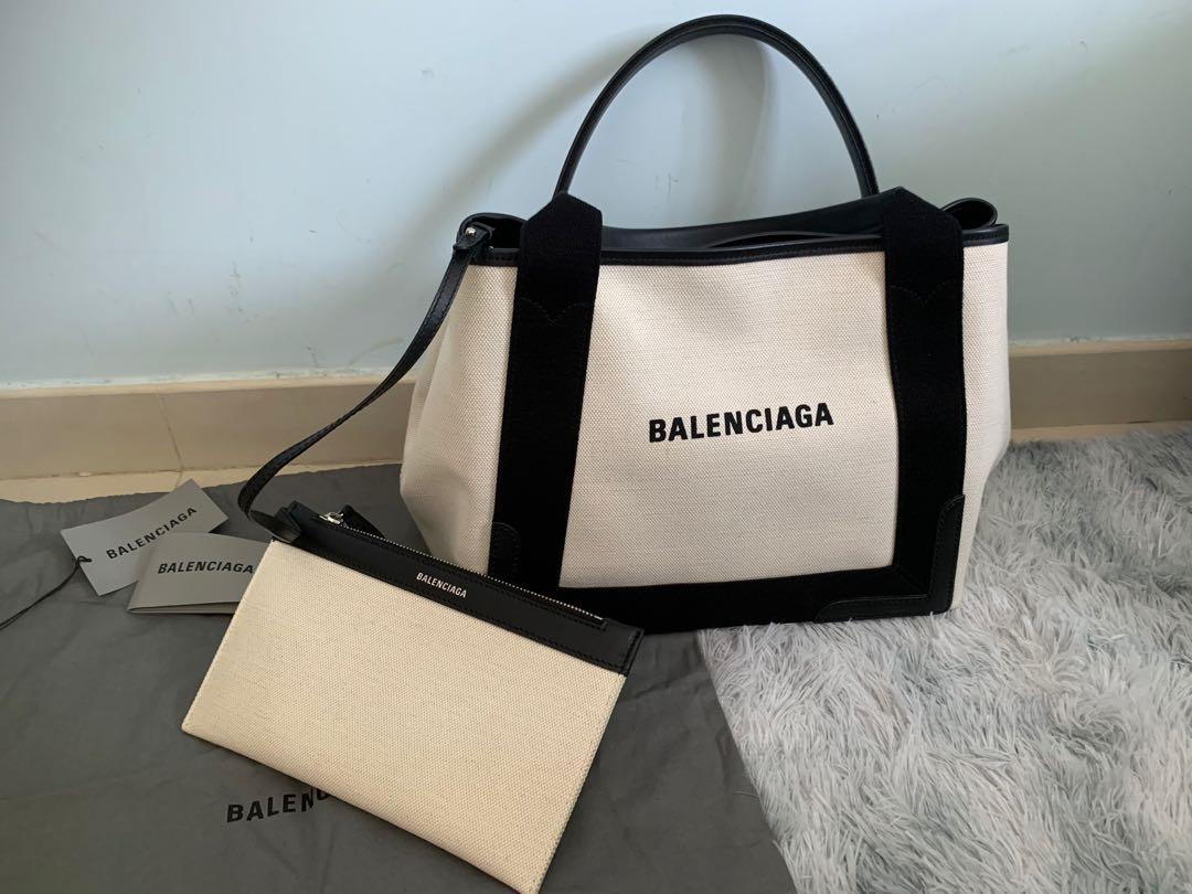 balenciaga cabas small（90-95%new ）巴黎世家帆布袋, 名牌, 手袋及銀