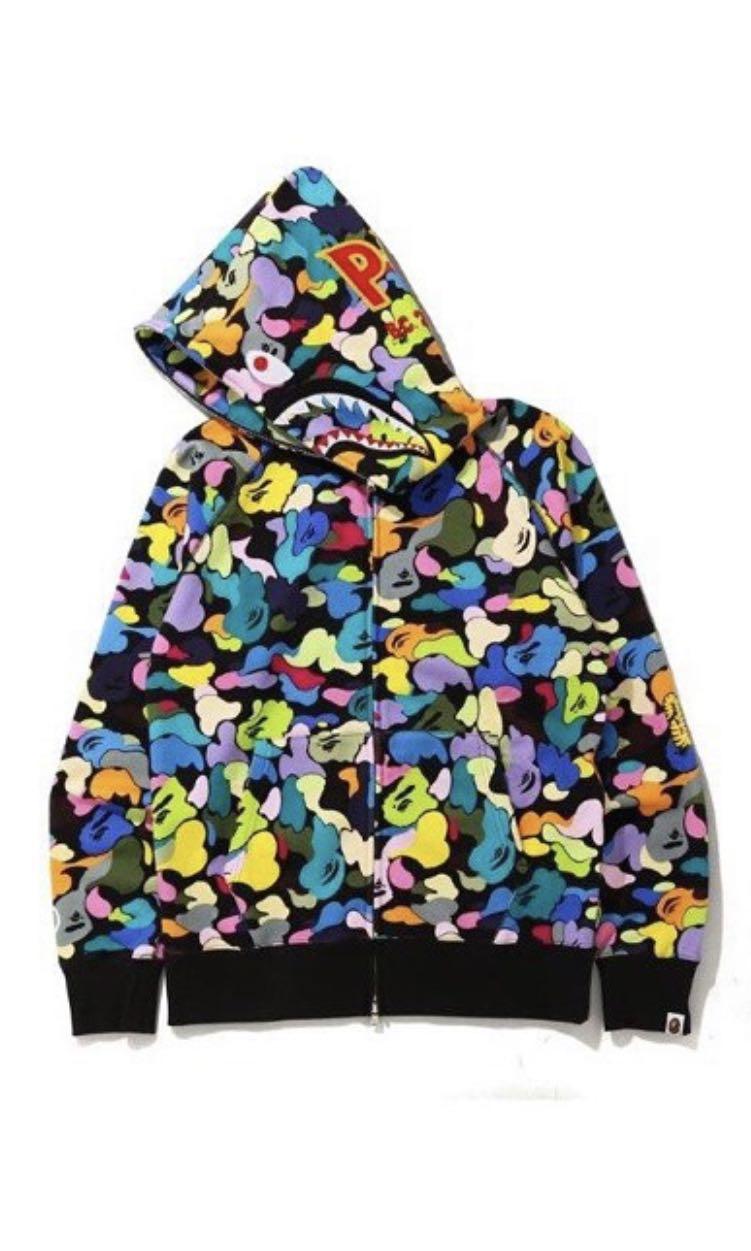 Bape multi outlet camo hoodie