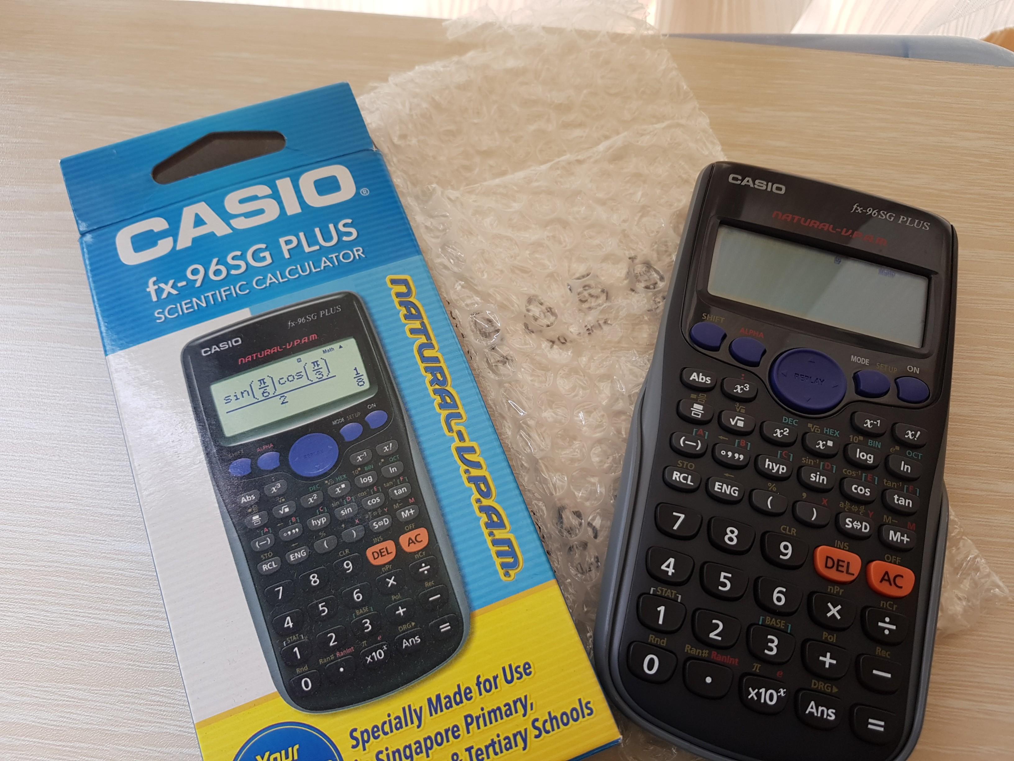 Casio calculator fx 96sg plus popular bookstore clearance