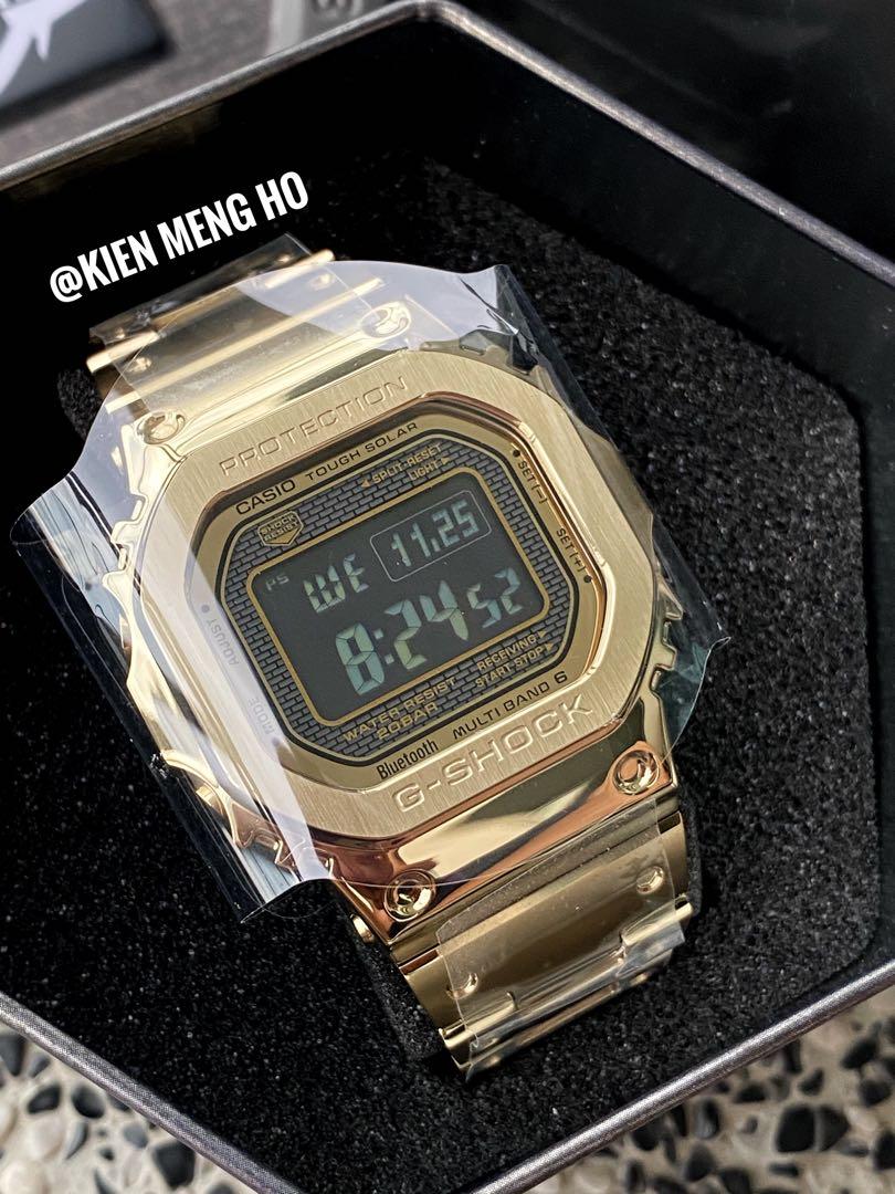 G shock square gold sale