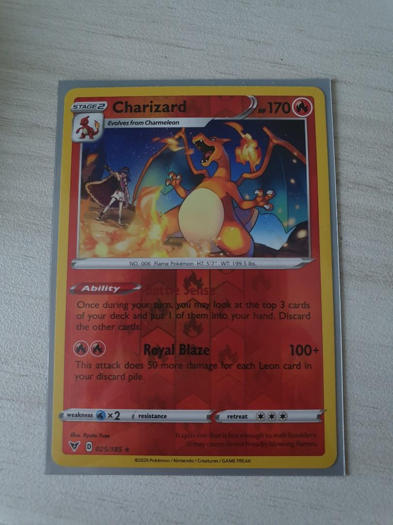 Pokemon Tcg Charizard Vivid Voltage Reverse Holo Toys Games Board Games Cards On Carousell