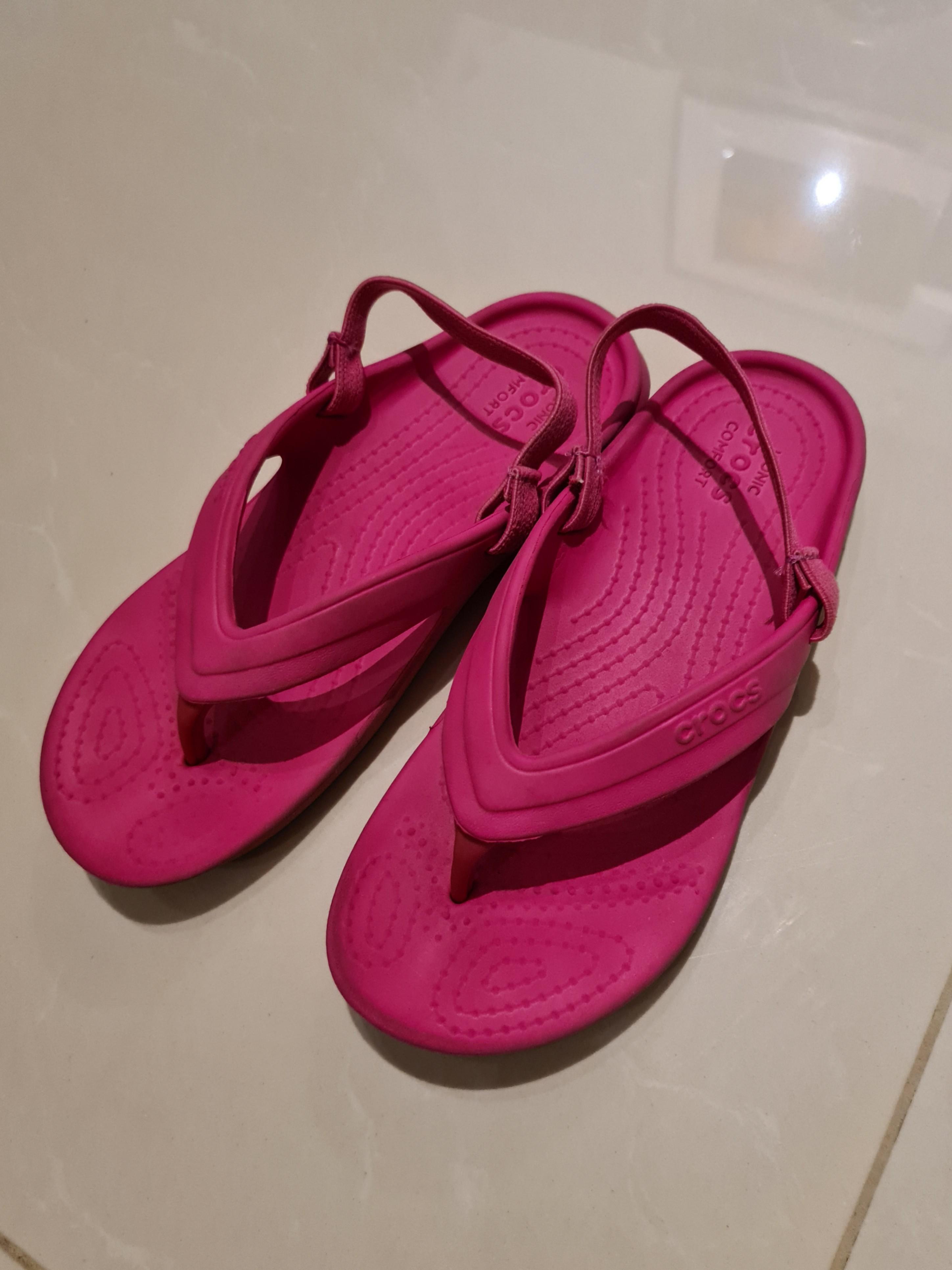 crocs slippers pink
