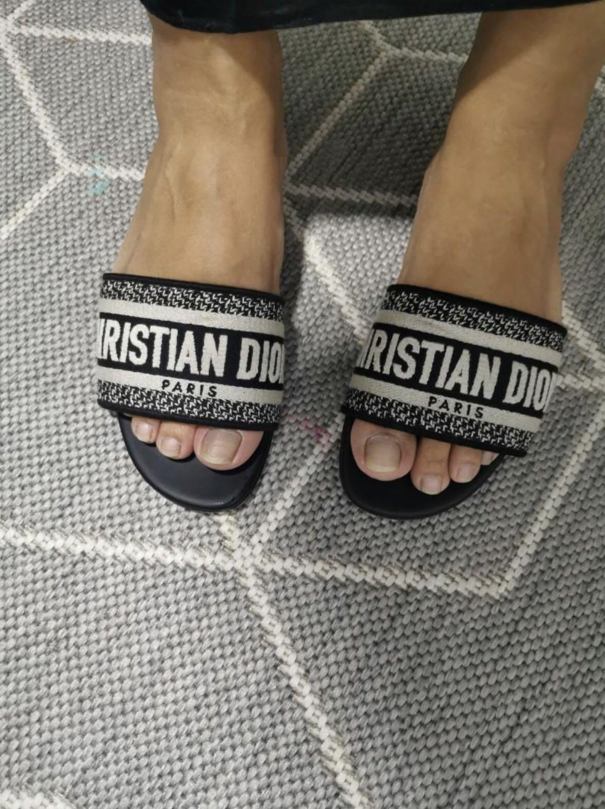 White dior slides hotsell
