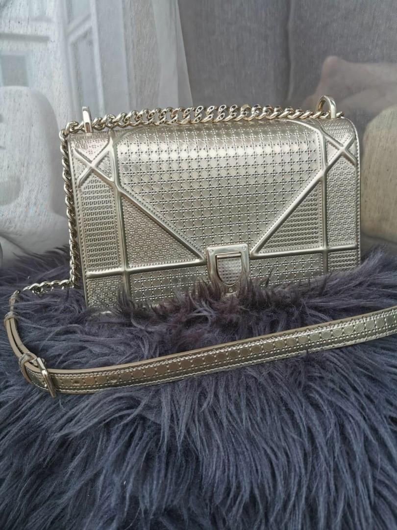 Dior Diorama Flap Bag in Rose Gold Copper Metallic Calfskin with Champagne  Gold Hardware - SOLD