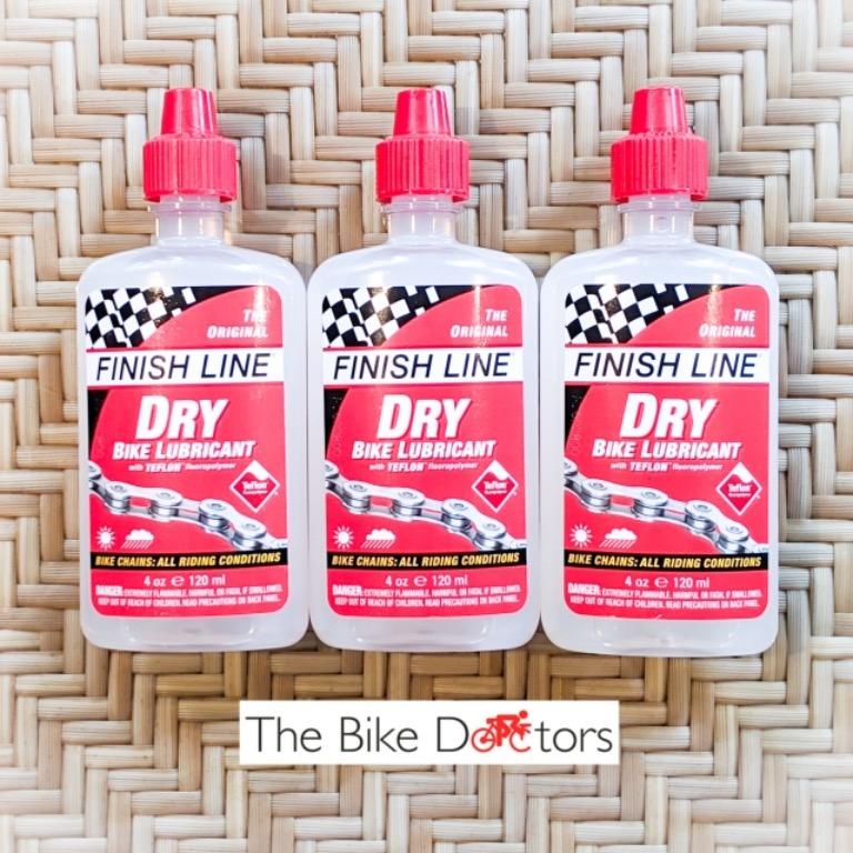 Finish line dry bike lubricant top