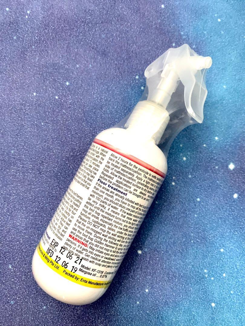 Golden Hammer Bed Bug Spray, Everything Else on Carousell