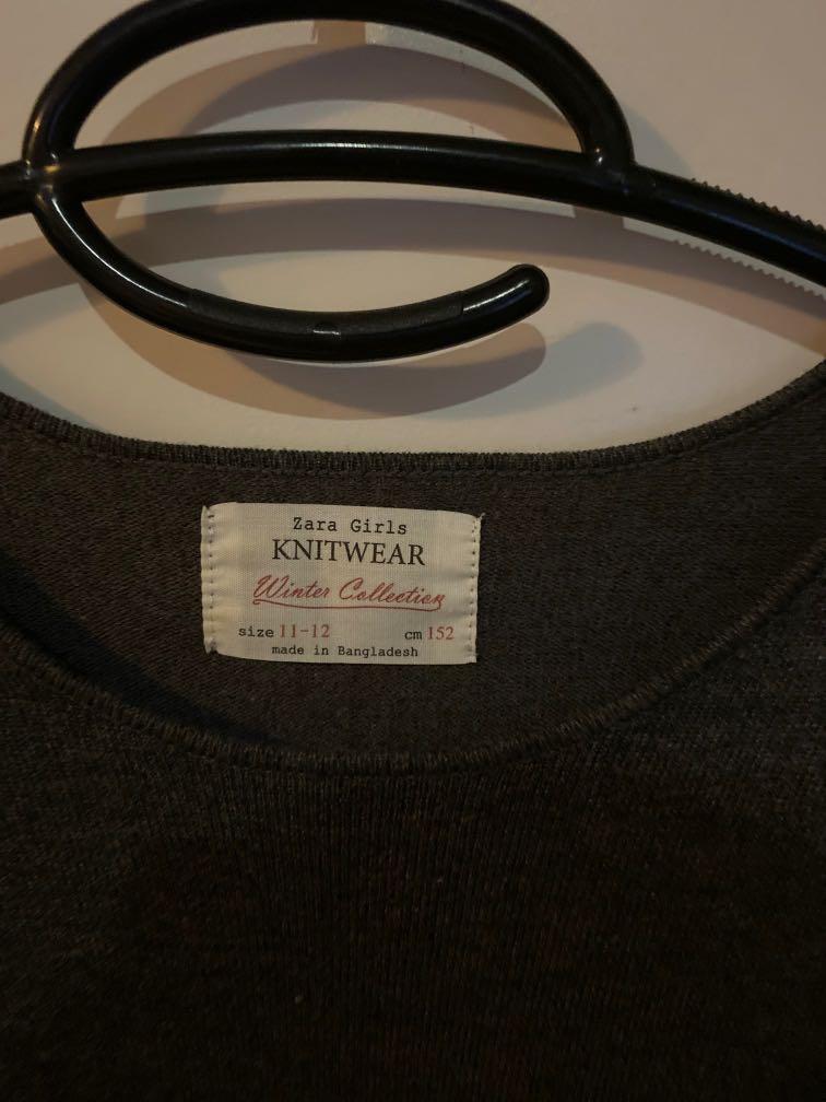 Grey Dress/Long top Zara (Category: Blouses) located in Makati City. Submitted by auti09 (Listing ID 1051534670, Image 3). Description: If adult can be a long top If teen can be dress The whole dress/sweater is 28 inches length Size Medium .