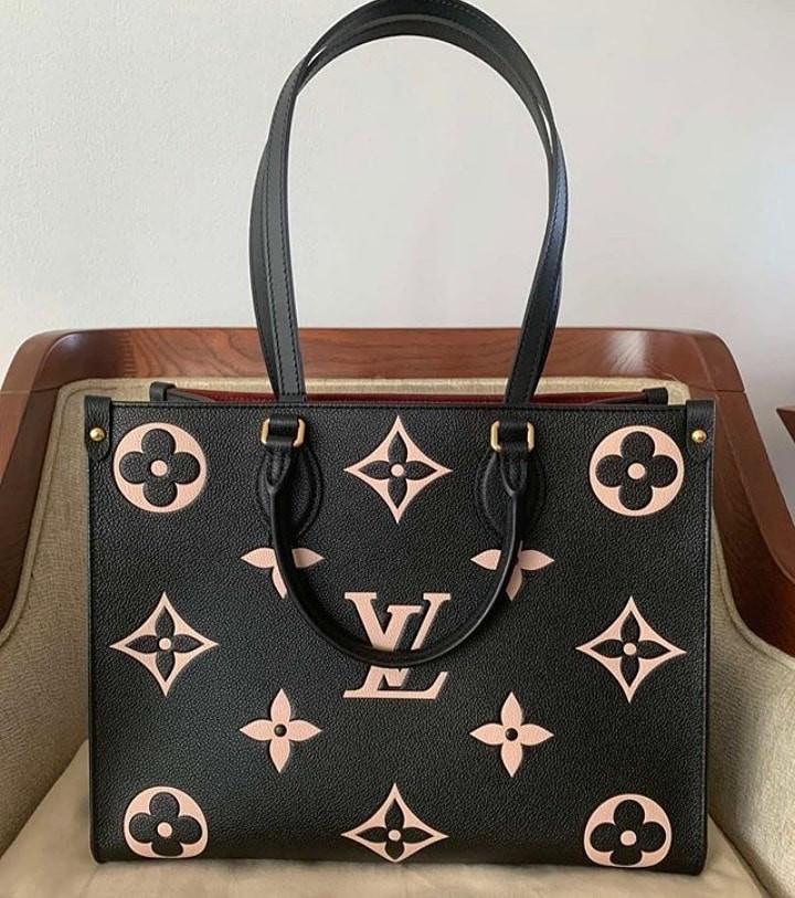 Louis Vuitton, Bags, Louis Vuitton Wild At Heart Onthego Gm Creme Giant  Monogram Print Arizona Bag