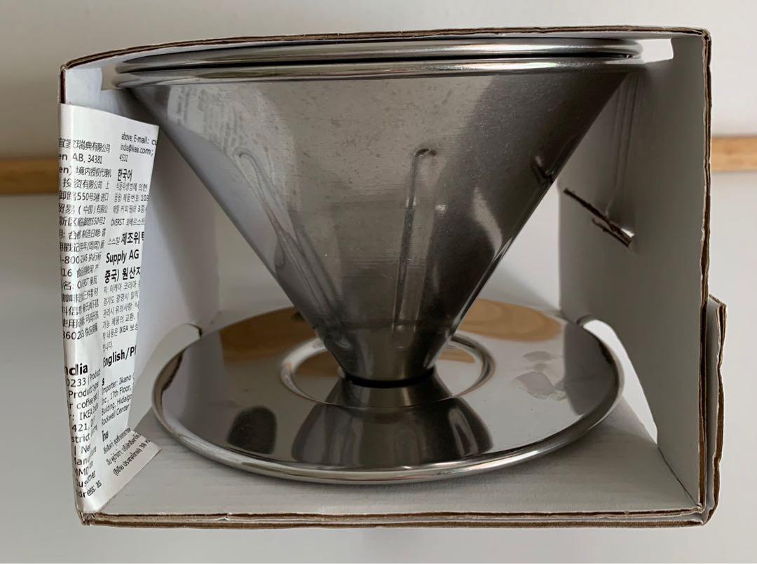 IKEA 3piece metal coffee filter set, Furniture & Home Living