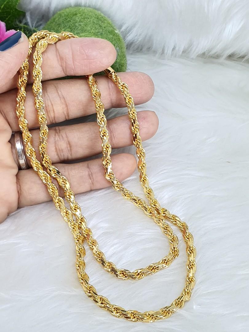 Gold plated outlet thick chain