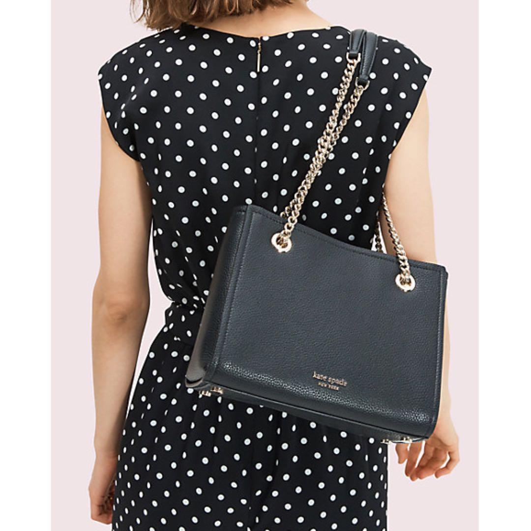 LAST PIECE INSTOCK Kate Spade Amelia Pebble Small Tote Handbag Shoulder Bag Black