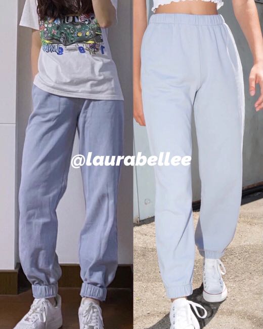 Light blue top brandy sweats